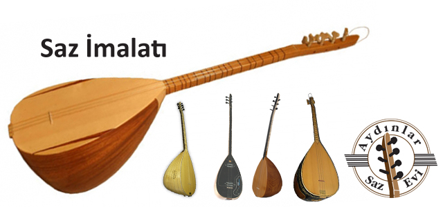 Saz görselleriyle oluşturulmuş banner
